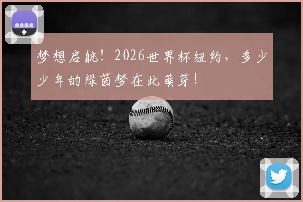 梦想启航！2026世界杯纽约，多少少年的绿茵梦在此萌芽！